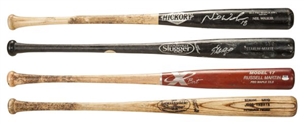 Pittsburgh Pirates Professional Model Bat Collection of (4) with Neil Walker – PSA/DNA 